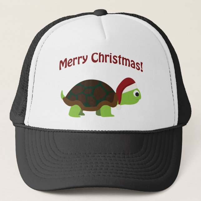 Gorra De Camionero ¡Feliz Navidad! Tortuga (Anverso)