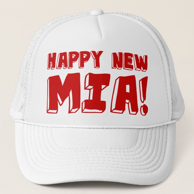 GORRA DE CAMIONERO ¡FELIZ NUEVA AMIA! (Anverso)