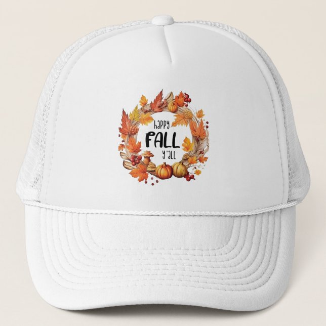 Gorra De Camionero Feliz otoño (Anverso)