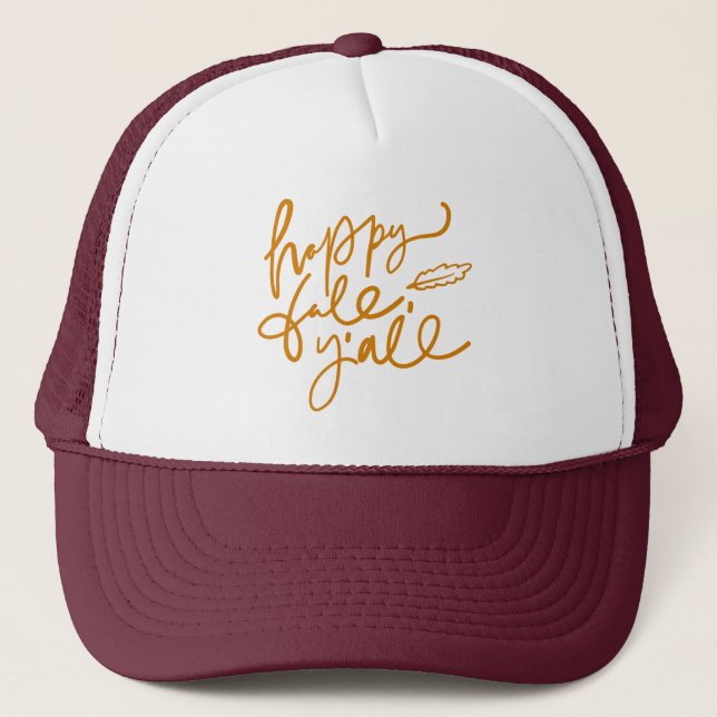 Gorra De Camionero Feliz otoño (Anverso)