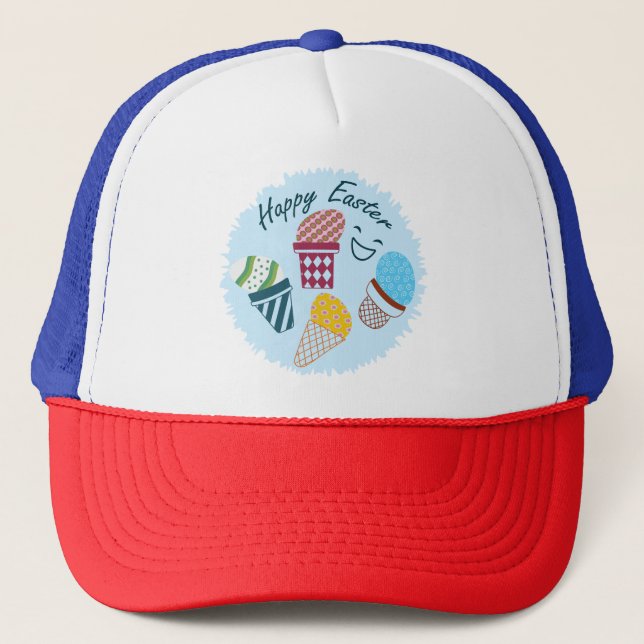 Gorra De Camionero Feliz Pascua (Anverso)
