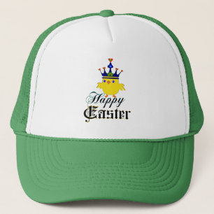Gorra De Camionero ♫ ♥ Feliz Pascua King Chicken Camionero Fundido So