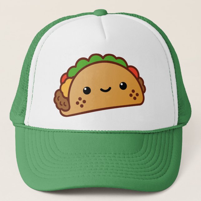Gorra De Camionero Feliz Personalizado Taco (Anverso)