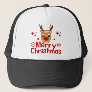 Gorra De Camionero Feliz reno navideño