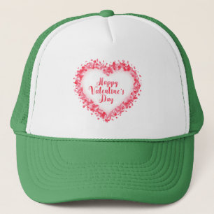 Gorra De Camionero Feliz texto del día de San Valentín con Rosas Fram