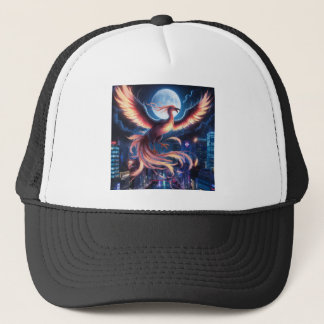 Gorra De Camionero Fênix flamejante boné