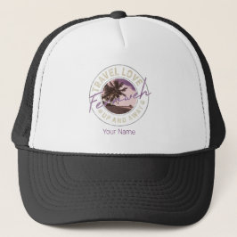 Gorra De Camionero Fernweh Acompañante De Viajes De Palm Y Beach Vint