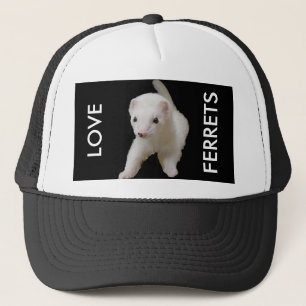 Gorra De Camionero Ferret de bebé blanco