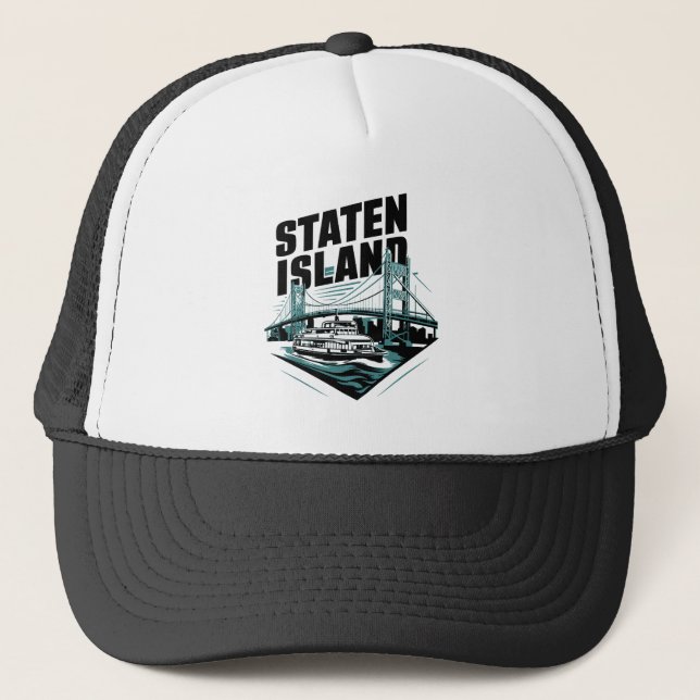 Gorra De Camionero Ferry de Staten Island New York (Anverso)