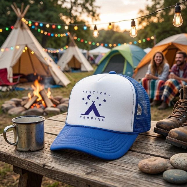 Gorra De Camionero Festival de camping  (AI Modified )