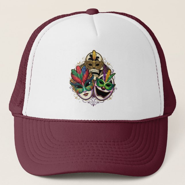 Gorra De Camionero Festival de Carnaval y Mascarada (Anverso)