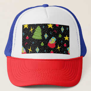 Gorra De Camionero Festividad de Año Nuevo: colorido sin foco.