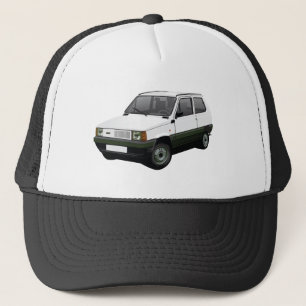 Gorra De Camionero Fiat Panda 45 mk1 blanco