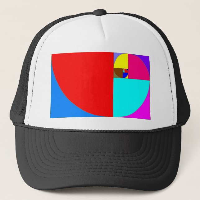 Gorra De Camionero Fibonacci espiral (Anverso)
