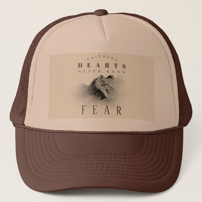 Gorra De Camionero Fiel Inspiración Cita Acuática Montaña (Anverso)