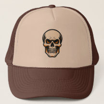 Fierce Skull Trucker Hat Guay Gothic Cap