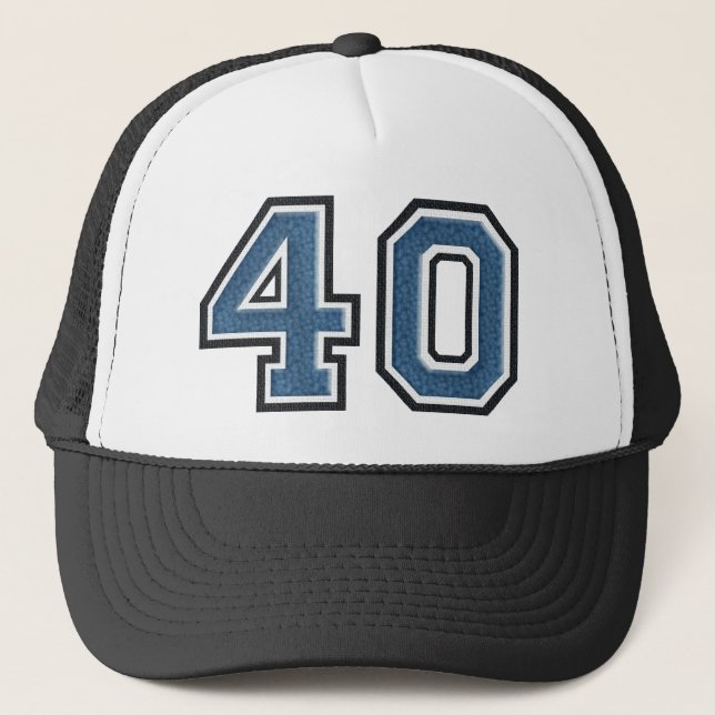 Gorra De Camionero Fiesta azul de 40 años (Anverso)