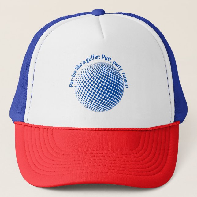 Gorra De Camionero Fiesta como un golfista (Anverso)