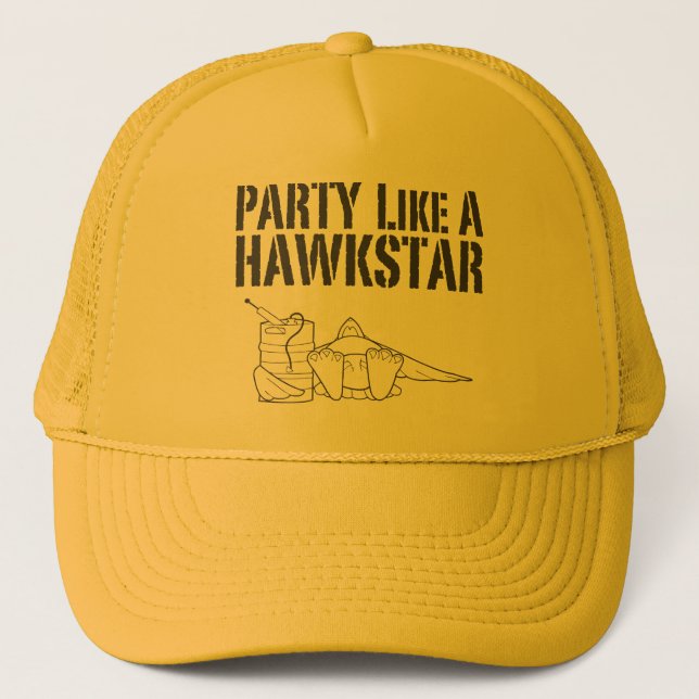 Gorra De Camionero Fiesta como un hawkstar (Anverso)