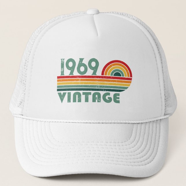 Gorra De Camionero Fiesta de 55 años de antigüedad personalizada (Anverso)