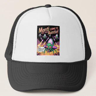 Gorra De Camionero ¡Fiesta de Abducción de Alienígenas de Manti! Defe