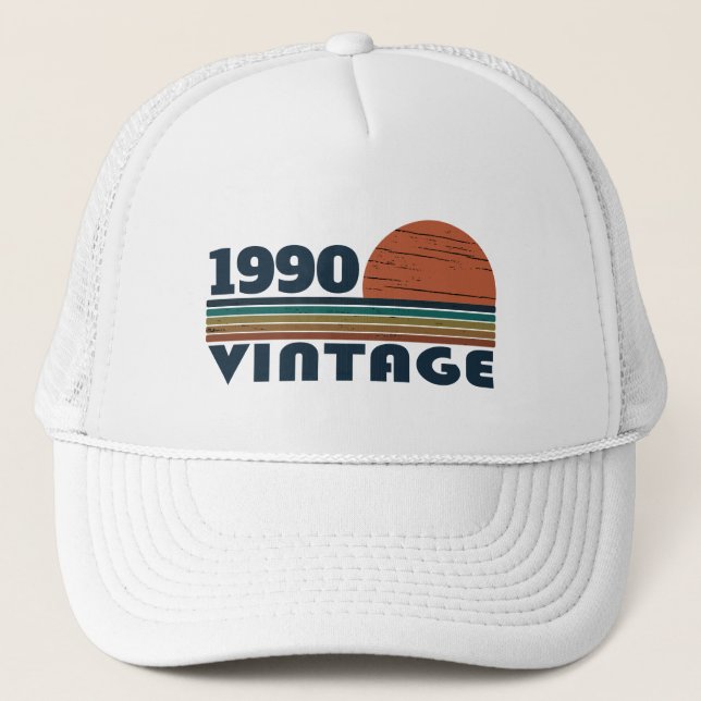 Gorra De Camionero Fiesta de cumpleaños 35 vintage personalizada (Anverso)