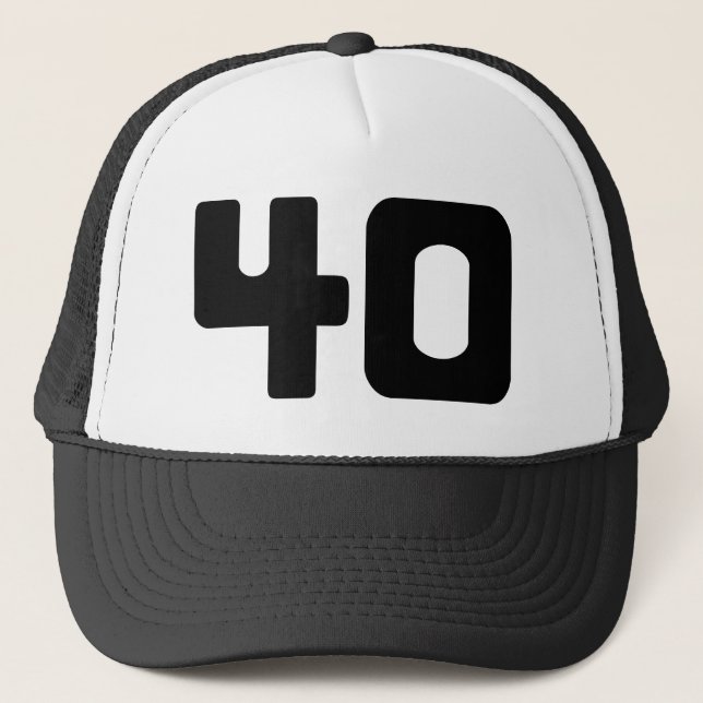 Gorra De Camionero Fiesta de cumpleaños 40 (Anverso)