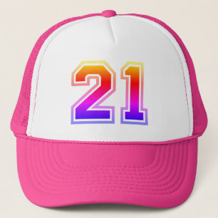 Gorra De Camionero Fiesta de cumpleaños número 21