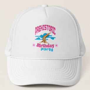 Gorra De Camionero Fiesta de Cumpleaños Prehistórica Pterodáctilo Div