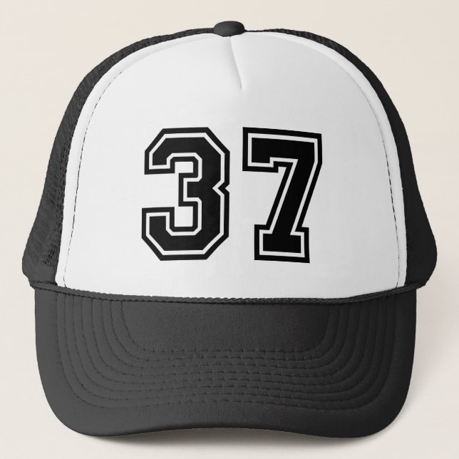 Gorra De Camionero Fiesta de cumpleaños Retro 37 (Anverso)
