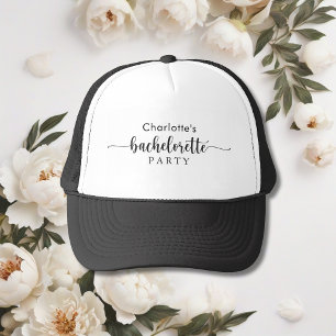 Gorra De Camionero Fiesta de Despedida de Soltera con Estilo en Blanc