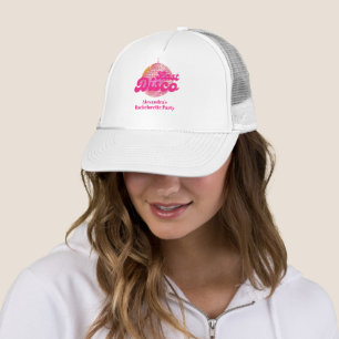 Gorra De Camionero Fiesta de Despedida de Soltera Retro Disco Rosa de