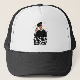 Gorra De Camionero Fiesta de Graduación Personalizada Divertida Foto 