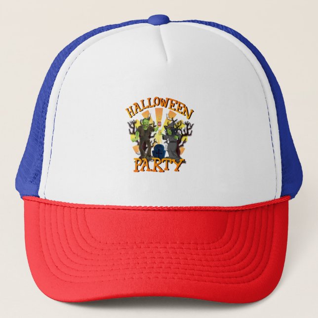 Gorra De Camionero Fiesta de Halloween (Anverso)