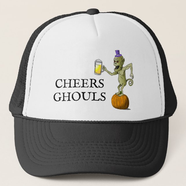 Gorra De Camionero Fiesta de Halloween de Cheers Ghouls (Anverso)