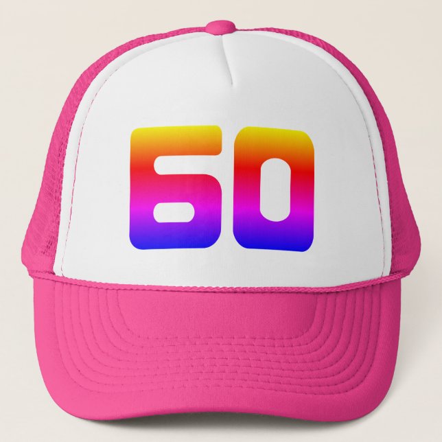 Gorra De Camionero Fiesta de Orgullo 60 de Cumpleaños (Anverso)