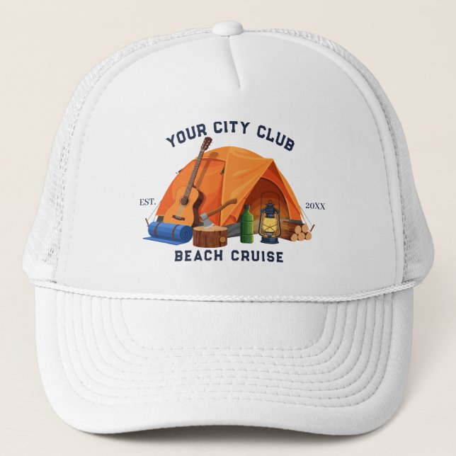 Gorra De Camionero Fiesta de Soltera de Fin de Semana de Camping Simp (Anverso)