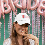 Gorra De Camionero Fiesta de soltera personalizada para novias<br><div class="desc">Celebre la novia con estilo con este moderno y personalizado camionero que presenta una tipografía atrevida de "BRIDE" y una línea personalizado para su equipo de solteros. Ya sea que se dirija a Miami o esté planeando un baño en la playa, este gorra divertido y funcional es perfecto para fiestas...</div>