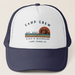 Gorra De Camionero Fiesta de Soltero Fin de Semana de Camping Persona
