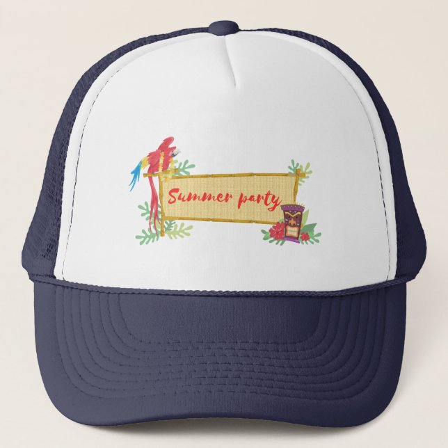 Gorra De Camionero fiesta de verano (Anverso)