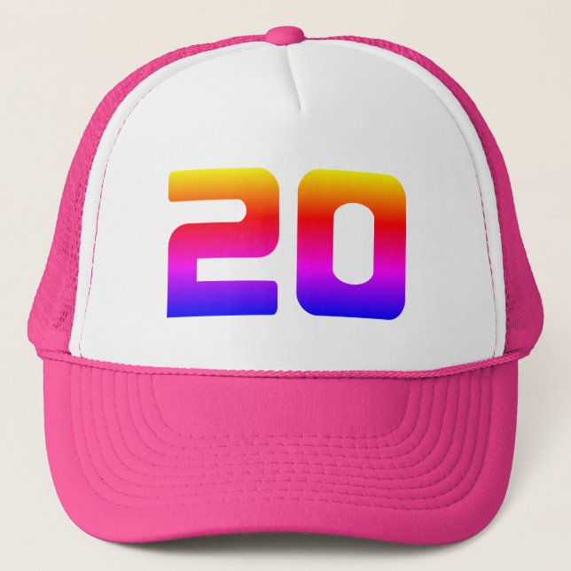 Gorra De Camionero Fiesta del Orgullo 20 de Cumpleaños (Anverso)