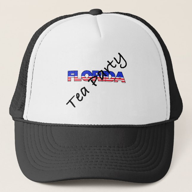 GORRA DE CAMIONERO FIESTA DEL TÉ PARA LA FLORIDA (Anverso)