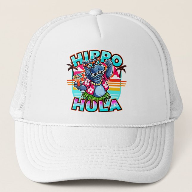 Gorra De Camionero Fiesta Hippo Paradise (Anverso)