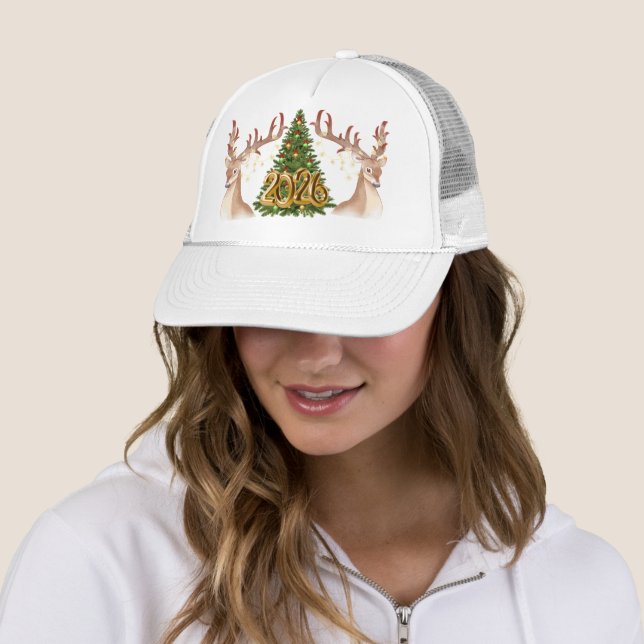 Gorra De Camionero Fiesta Navideña Reno 2026  (In situ)