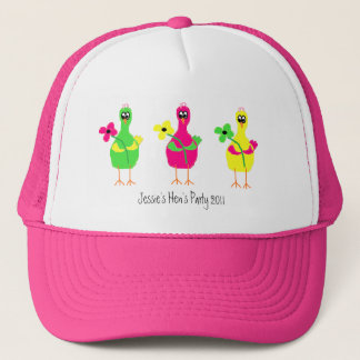 Gorra De Camionero Fiesta nupcial de las gallinas adaptable