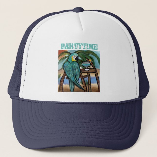Gorra De Camionero Fiesta Parrots (Anverso)