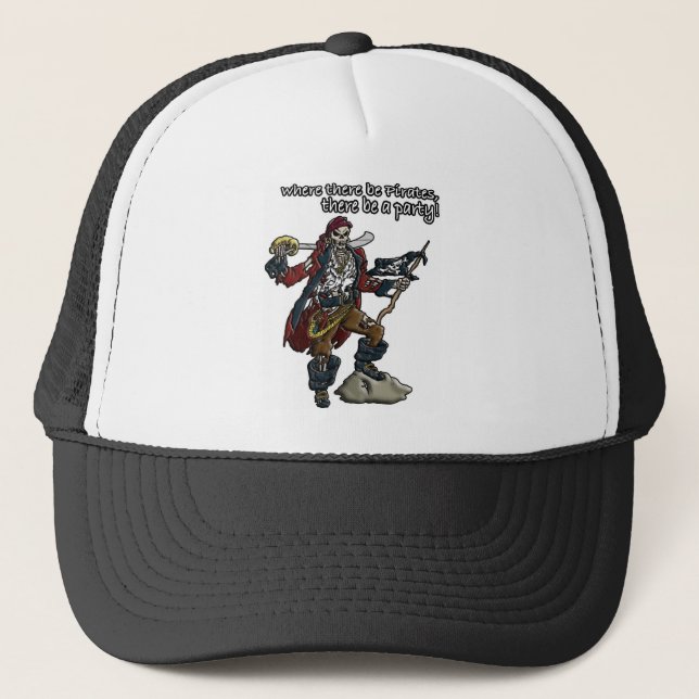 Gorra De Camionero Fiesta pirata (Anverso)