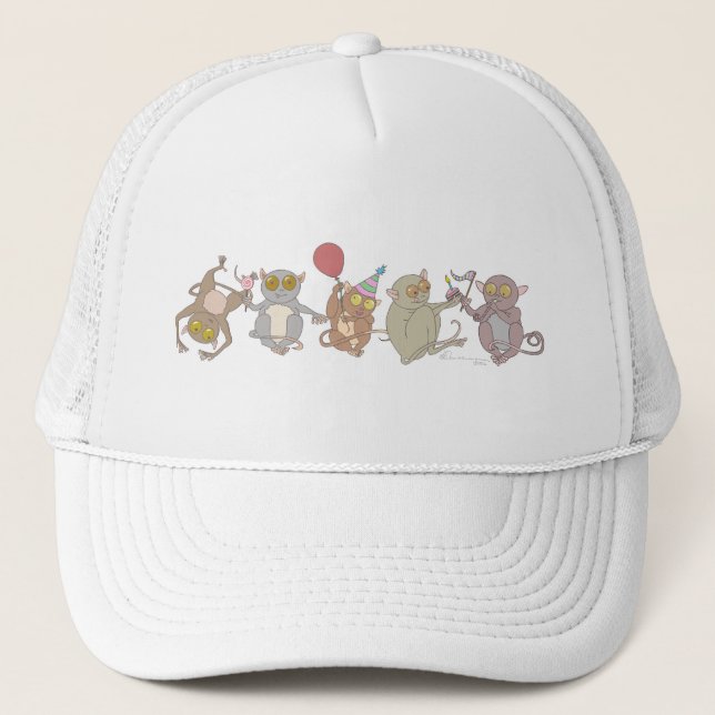 Gorra De Camionero Fiesta Tarsiers, (Anverso)