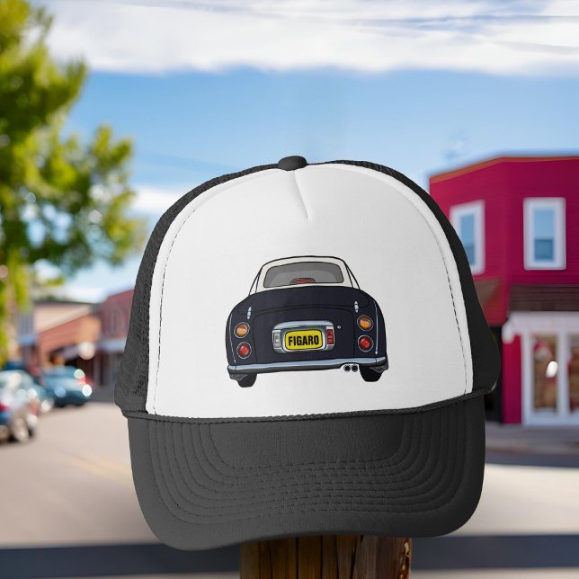 Gorra De Camionero Figaración Black Figaro Car Trucker Hat (Perfect trucker hat for the  Figaro Driver. Add your name or initials)