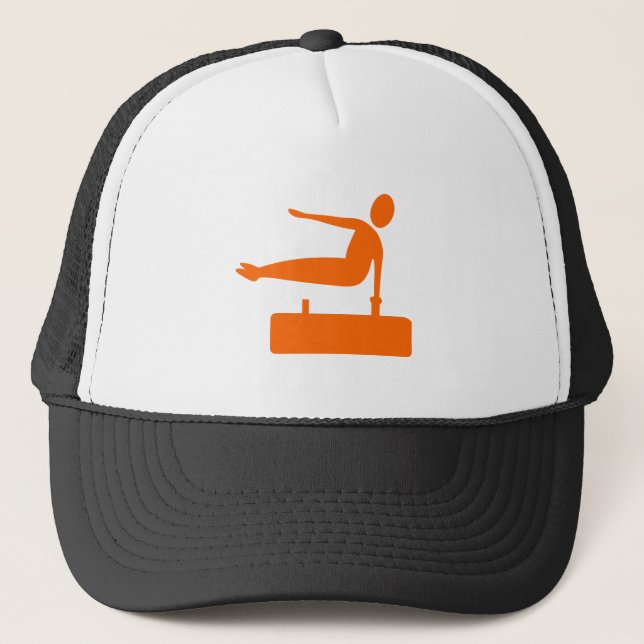 Gorra De Camionero Figura de bóveda - Naranja (Anverso)